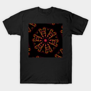 Kaleidoscope Mandala | Fire Flower | Cherie's Art(c)2021 T-Shirt